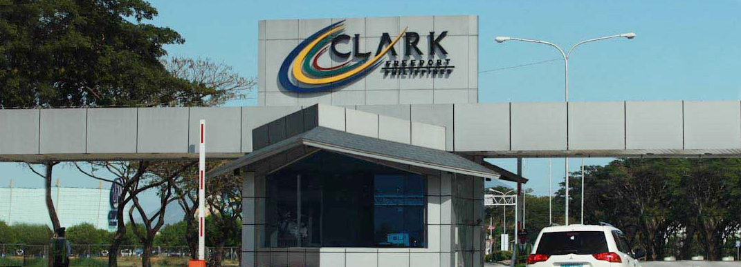 The entrance gate to Clark Freeport Economic Zone, where Shore360, Inc., an offshoring provider in the Philippines is headquartered.