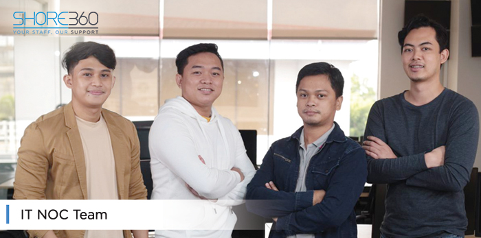Shore360, Inc.'s (one of the offshoring companies in the Philippines) IT Network Operations Center Team.