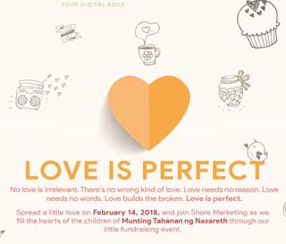 A poster for a fundraising event of Shore360 for Munting Tahanan ng Nazareth.
