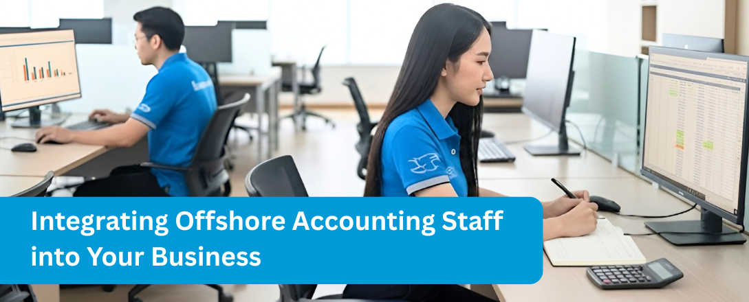 Offshore accounting staff in the Philippines working on financial reports for global clients